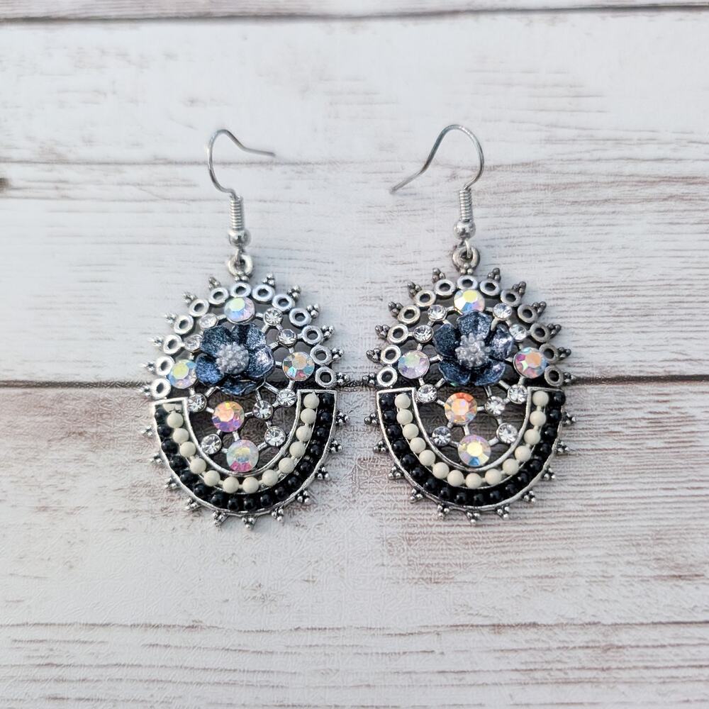 Vintage Earrings Dangle Drop Earrings Unusual - Some Condition Issues